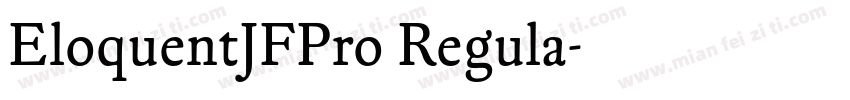 EloquentJFPro Regula字体转换